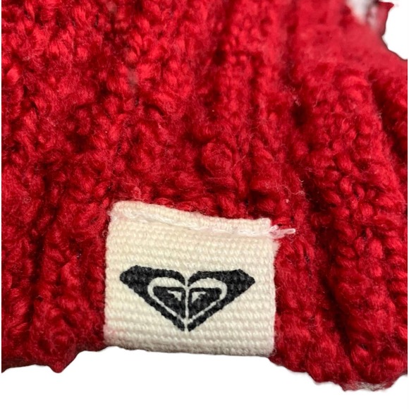 ROXY red hooded sweater sz Small - Picture 4 of 6
